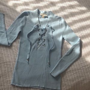 Michael Kors powder blue classic sweater